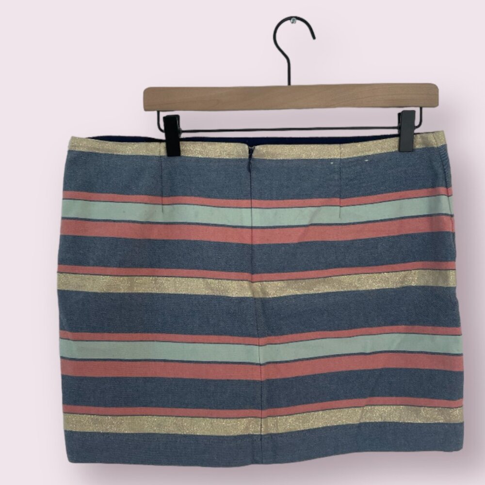 Striped Girly Pencil Straight Work Business Casual Chic Hipster Glam Mini Skirt